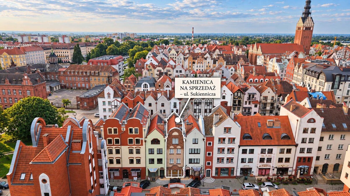 Elbląg DE FACTO NIERUCHOMOŚCI TWÓJ ZAUFANY PARTNER!NOWA CENA! KAMIENICA NA STARYM MIEŚCIE W ELBLĄGU 250 M2 - LOKAL Z