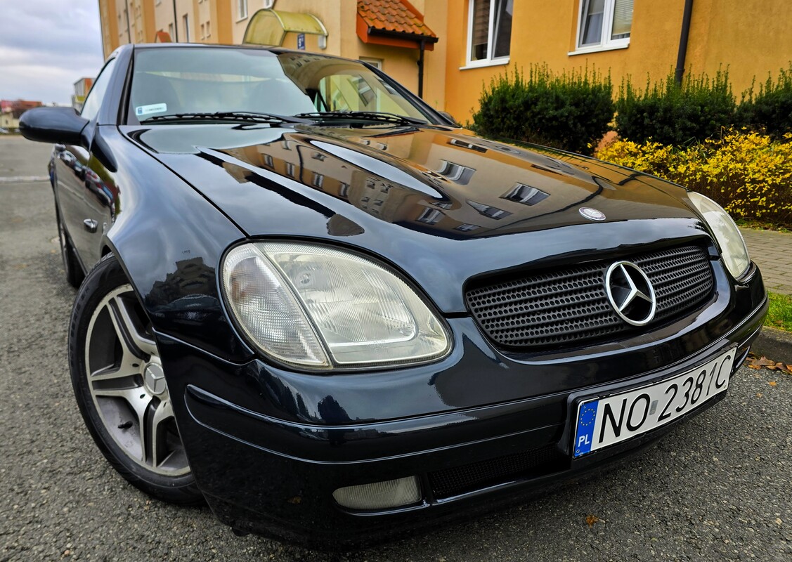 Elbląg Mercedes-Benz SLK 200 2.0Benzyna 136KM 1997Rok Bardzo Dobry Automatyczna Skrzynia-Kabriolet Wspomaganie