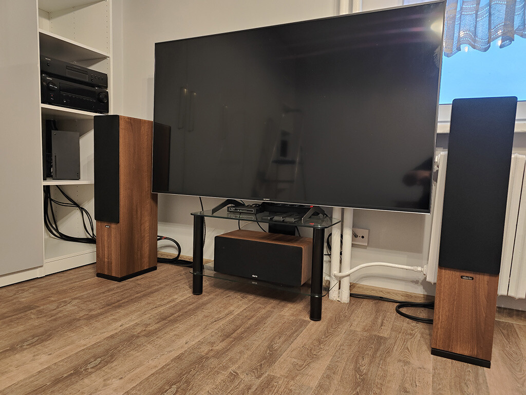 Elbląg Kino domowe DENON AVR-X1700H, CD DENON DCD-600NE, kolumny Indiana Line Tesi 561,241,761