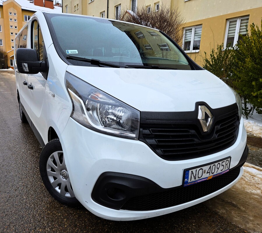 Elbląg Renault Trafic Long 1.6Diesel 125KM 2018Rok 9-Cio Osobowy Polski Salon -Wspomaganie