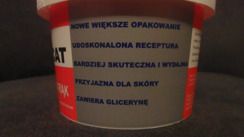 Elbląg witam sprzedam karton pasty BHP do mycia rąk z dodatkiem gliceryny. w kartonie jest 12 szt. x 500g cena 5 zł