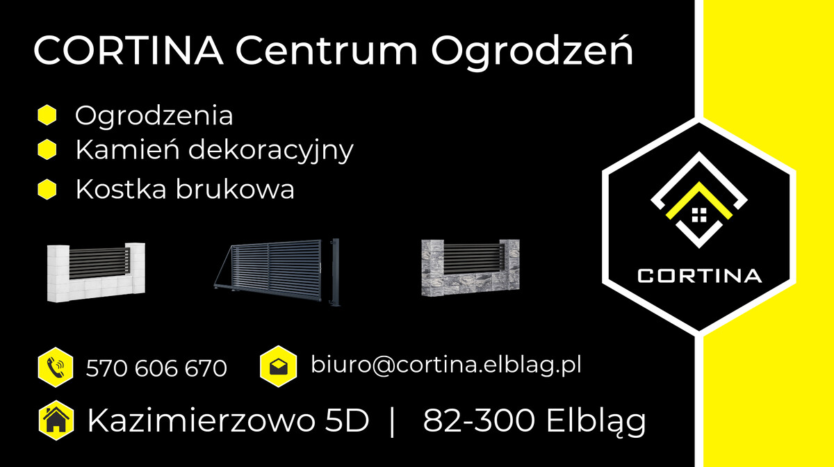Elbląg Cortina Centrum Ogrodzeń i Kostki Zatrudni: SPECJALISTĘ DS SPRZEDAŻY