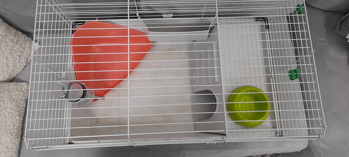 Elbląg Witam. Do sprzedania klatka dla chomika, świnki ewentualnie królika miniaturki. Klatka w bardzo dobrym stanie z