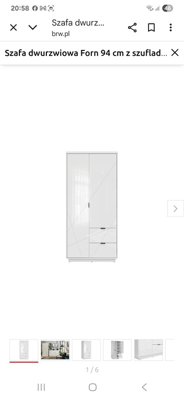 Elbląg Sprzedam szafe 1100 zł oraz komode 800 zł