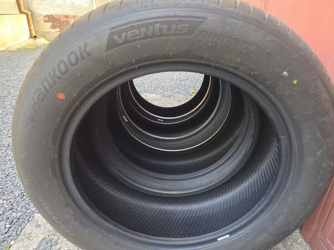 Elbląg Sprzedam nowe opony Hankook Ventus Prime4 225/55 R17 97 VRok prod.2026Zdjęte z nowego auta przy zakupie.
