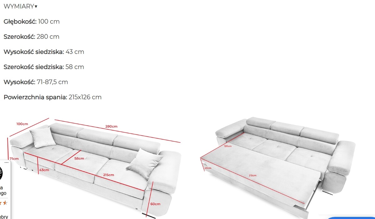 Elbląg SPRZEDAM KANAPĘ Z FUNKCJĄ SPANIA