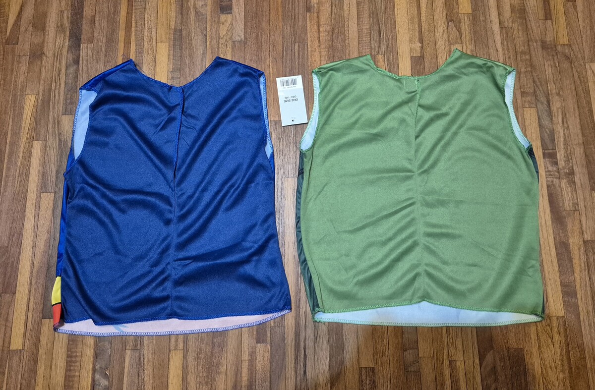 Elbląg Dwie bluzki/przebranie:
1.Hulk - 1 sztuka z metką
2.Spiderman- 1 sztuka
Rozmiar one size od 104 do 116.
Po