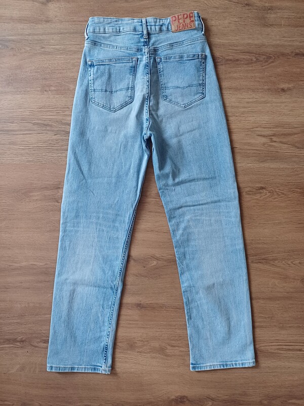 Elbląg PEPE JEANS spodnie jeansowe high waist wysoki stan, stan bdb, rozmiar ok.152., 158,elastyczne