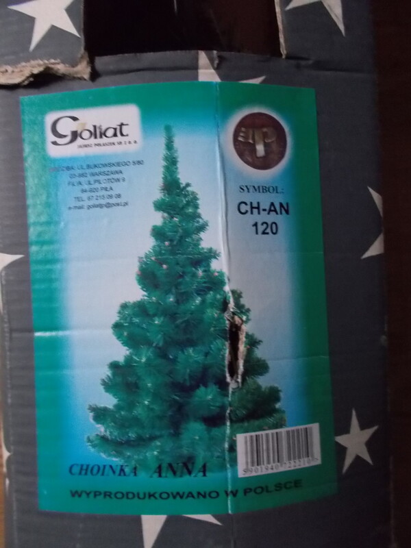 Elbląg Sprzedam sztuczną choinkę - wys 120 cm, Nowa w kartonie