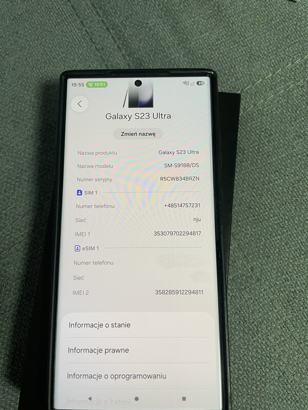 Elbląg Sprzedam telefon : Samsung S23 Ultra 8/256 GB. Telefon jest w bardzo dobrym stanie. Posiada folię widoczną na