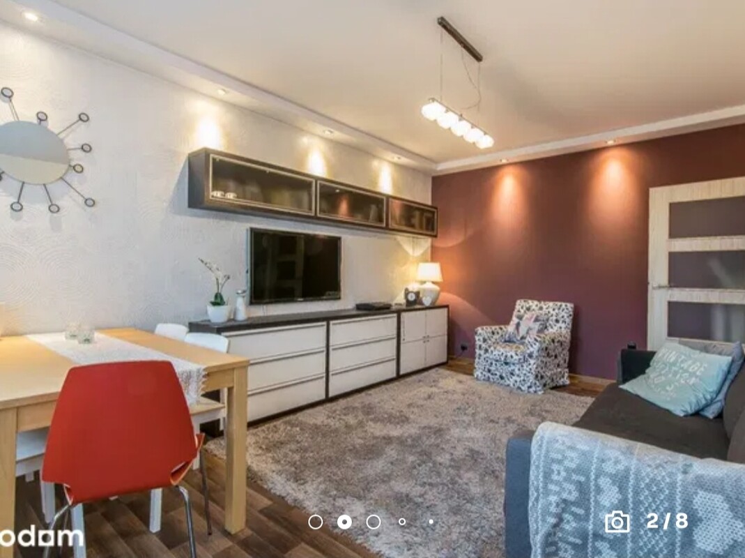 Elbląg Mieszkanie 2 pokoje 48m2 - os. Nad Jarem- II piętro - balkon- wszystkie okna od południa