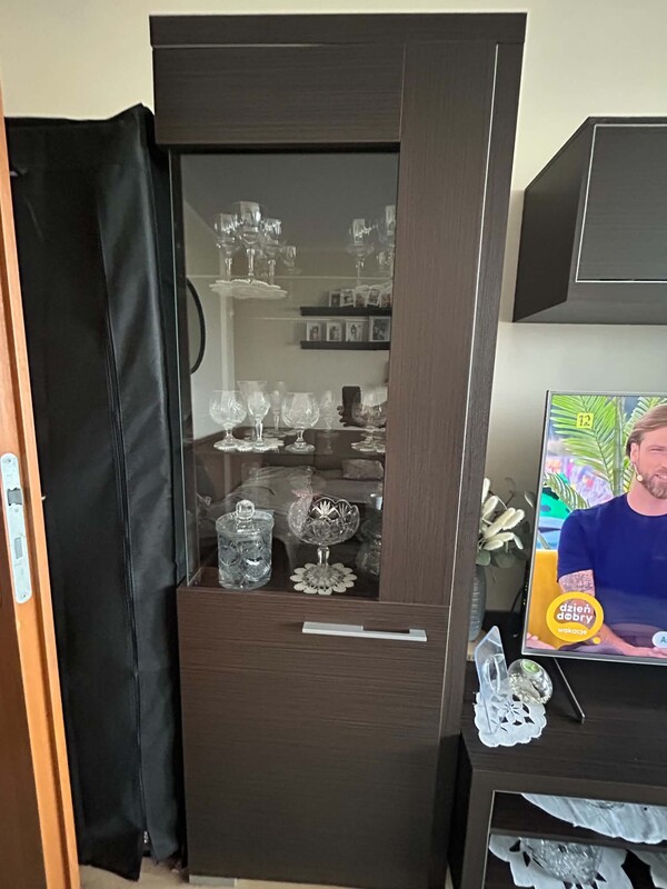 Elbląg Stan bardzo dobry Komoda 2 witrynki szafka RTV plus stoli kawowy Odbiór osobisty Elbląg TUwima