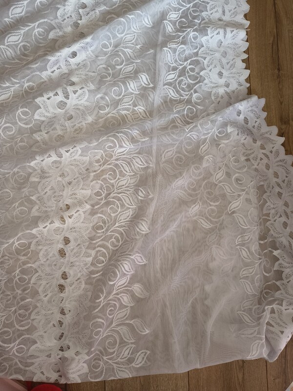 Elbląg Witam. Biale Firany praktycznie nowe. 360cm/150cm cena 30 zł