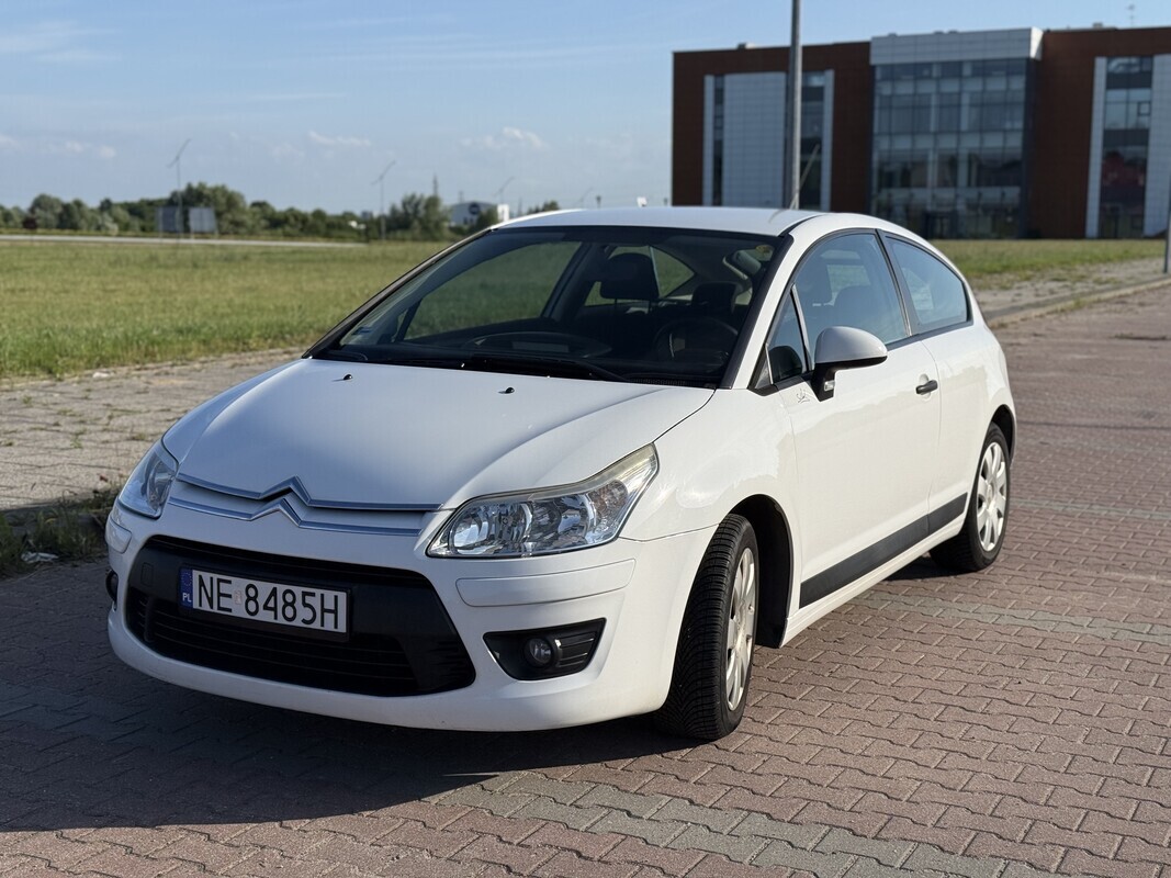 Elbląg Citroen C4 Coupé 3D LIFT 2009 | Biały | 1.4 Benzyna | Przegląd i OC do 06.2027! | Zadbany