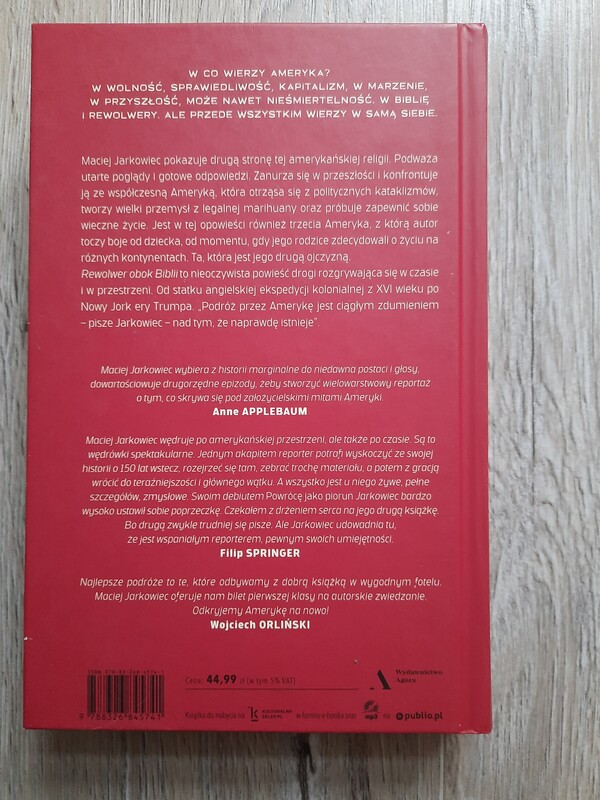 Elbląg Rewolwer obok Biblii w co wierzy Ameryka.
Sprzedam nową książkę.
Kosztowała 44.99 zł.
Dostałam dwie na