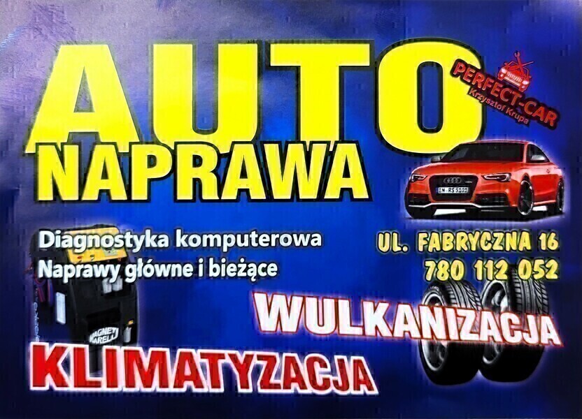 Elbląg SERWIS SAMOCHODOWY PERFECT-CAR AUTO NAPRAWA FABRYCZNA16 KRUPA KRZYSZTOF-Klimatyzacja Nabijanie Odgrzybianie