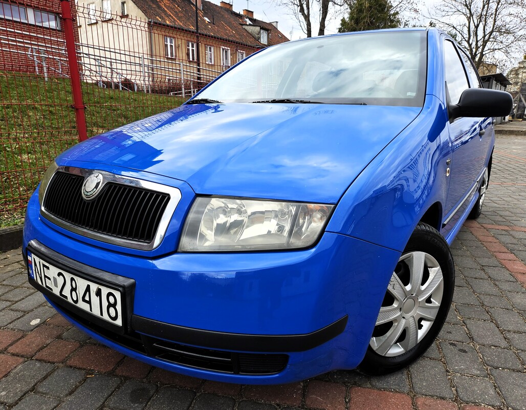 Elbląg Skoda Fabia 1.2Benzynka 65KM 2005Rok Bardzo Dobry Stan Salon Polska -Wspomaganie