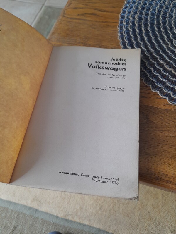 Elbląg W. Jezewski jeżdżę samochodem Volkswagen wydanie z 1976 poprawione i uzupełnione proszę o kontakt napewno się