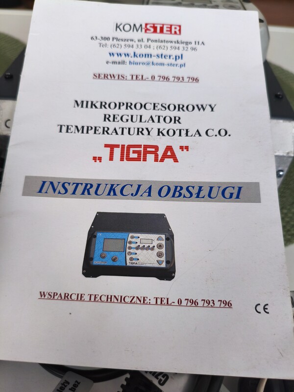 Elbląg Używany dwa miesiące STEROWNIK TIGRA. Jest zaawansowanym urządzeniem do obsługi kotłów z automatycznym