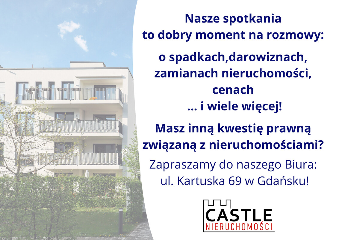 Elbląg Myślisz o sprzedaży? Wykorzystaj lato na podjęcie decyzji! Biuro Nieruchomości CASTLE działa w