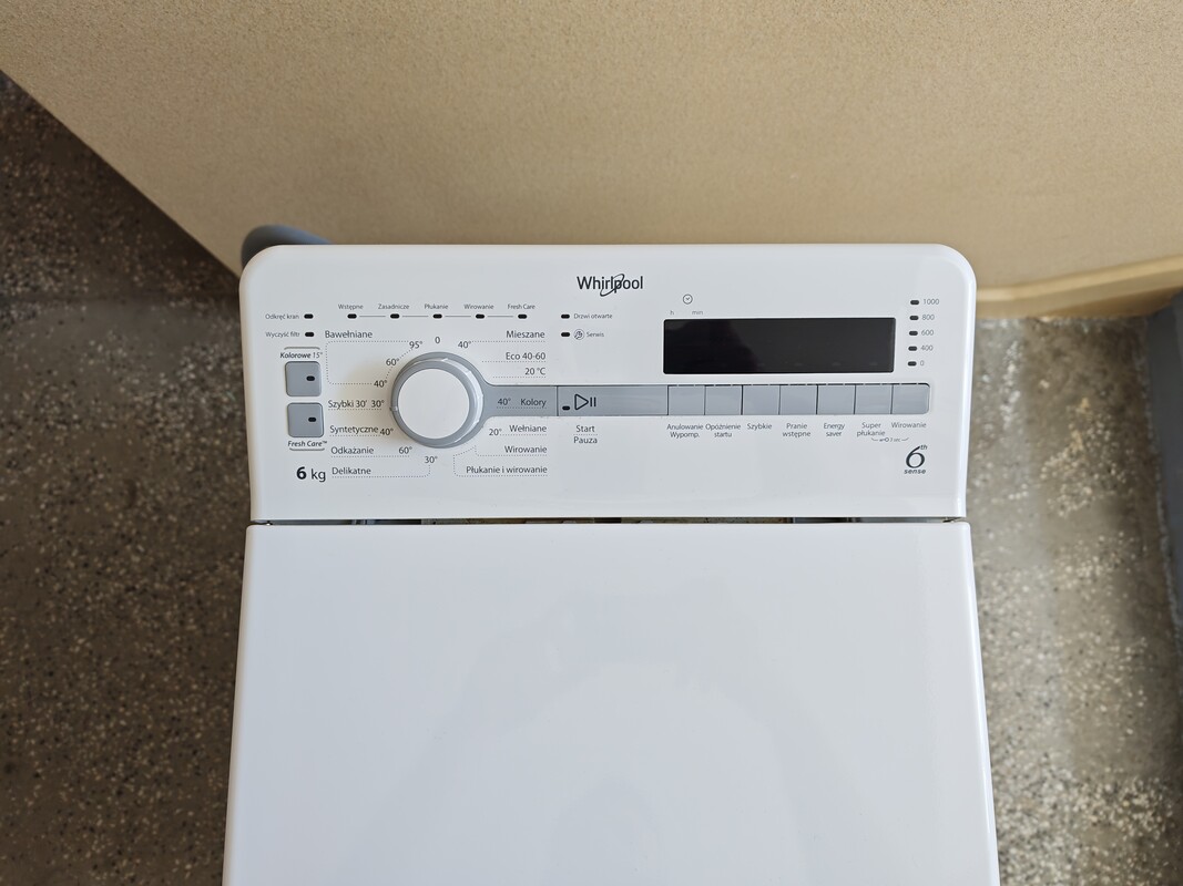 Elbląg Sprzedam pralkę Whirlpool MTDLR 6040S. Używana 2 lata, w pełni sprawna