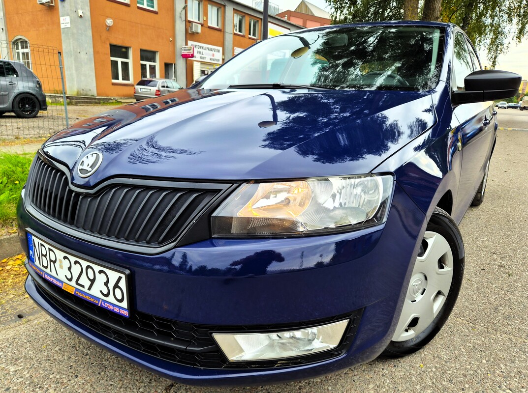 Elbląg Skoda Rapid Lift 1,6Diesel 90Km 2015Rok Salon Polska-Sprawna Klimatyzacja Tempomat -Wspomaganie Kierownicy
