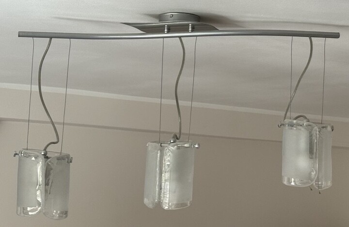 Elbląg Lampa sufitowa (szerokość 78cm) + lampa podłogowa (wysokość 170cm)- komplet
Wysokość kloszy regulowana