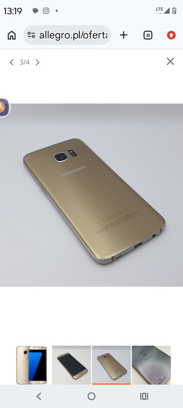 Elbląg Sprzedam smartfon Samsung Galaxy s7 tel sprawny wszystko działa bez zarzutu bateria trzyma bdlugo tel ma