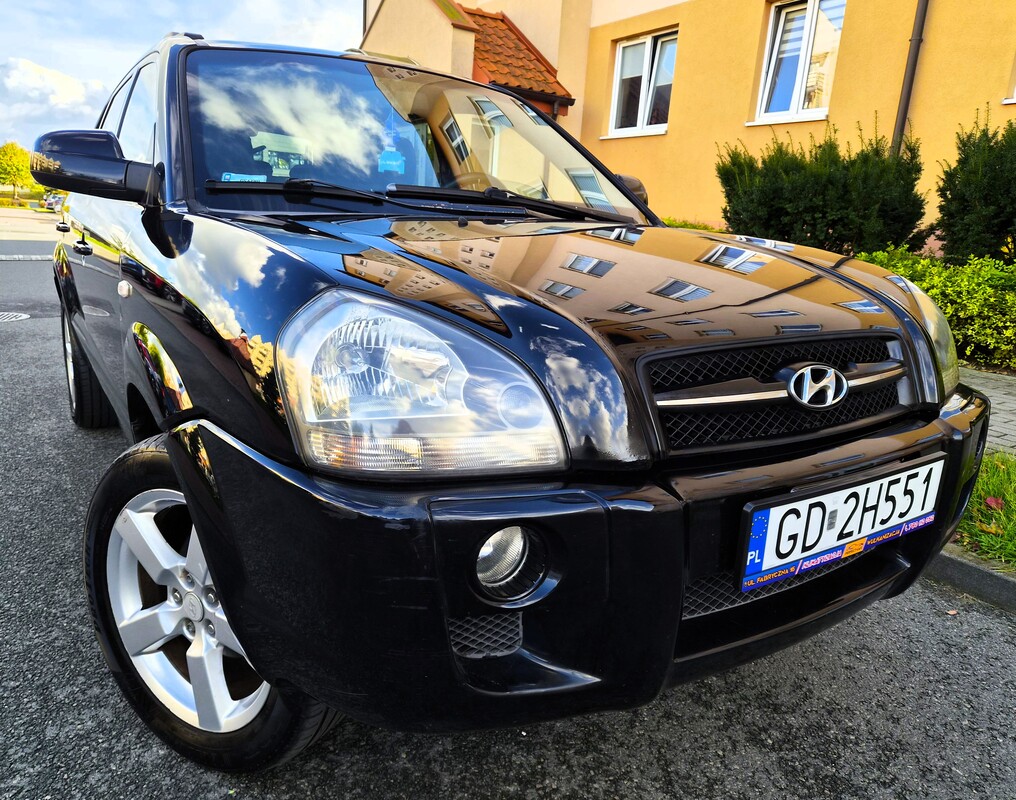Elbląg Hyundai Tucson 2.0Benzyna 150KM 2006Rok Bezawaryjny Silnik Benzynowy-Wspomaganie Kierownicy -Poduszki Powietrzne