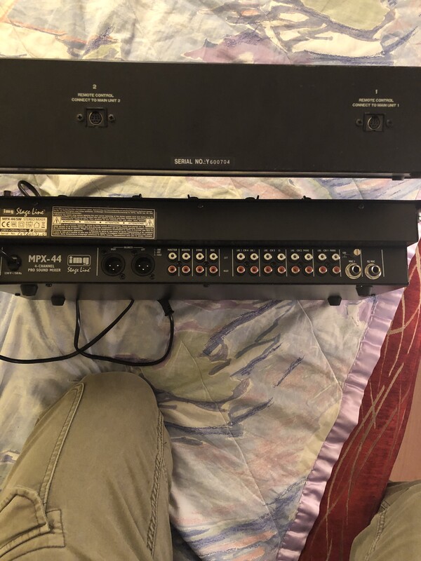 Elbląg Wystawiam używany sprzęt, leczw bardzo dobrym stanie, img stage line mpx-44 4 channel pro sound mixer. Jest to