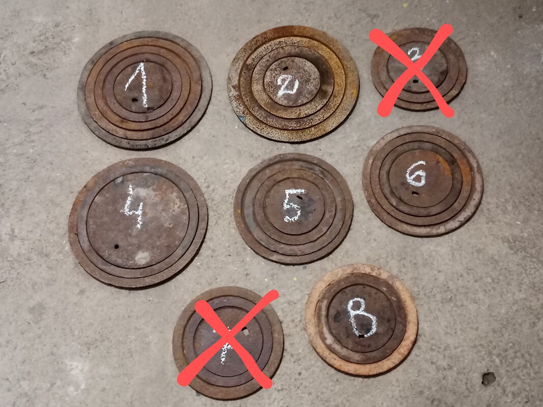 Elbląg Sprzedam fajeki z czasów PRL. Stan widoczny na zdjęciach. Wielkości opisane zestawami lub pojedyńczo.