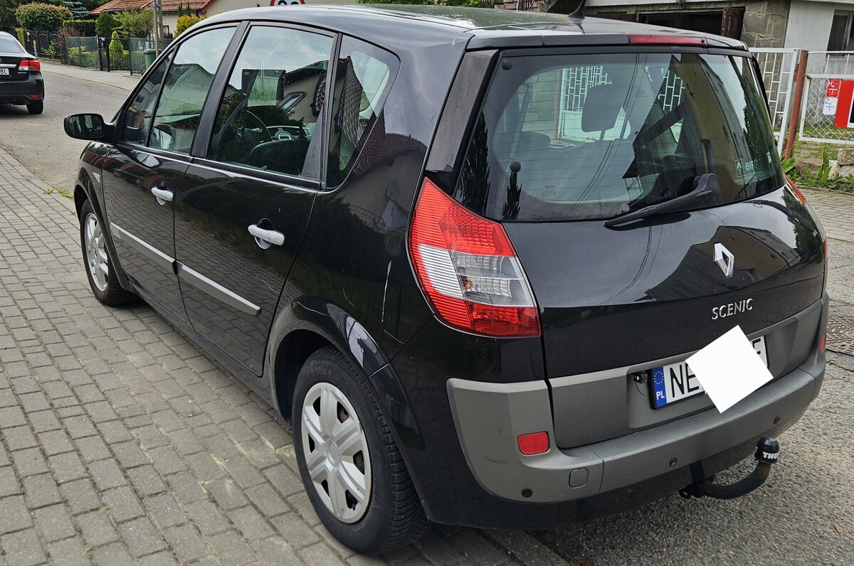 Elbląg Renault Scenic II 1.6 – sprawny, klima, hak, OC i przegląd 2027