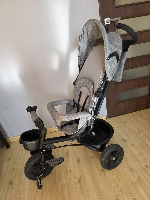 Elbląg Rowerek trójkołowy Kinderkraft AVEO szary. Rowerek rośnie razem z dzieckiem i sprawdzi się zarówno podczas