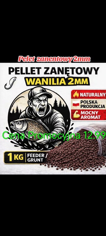 Elbląg Pelet zanentowy 2mm różne smaki na terenie Elbląga możliwa jest dostawa