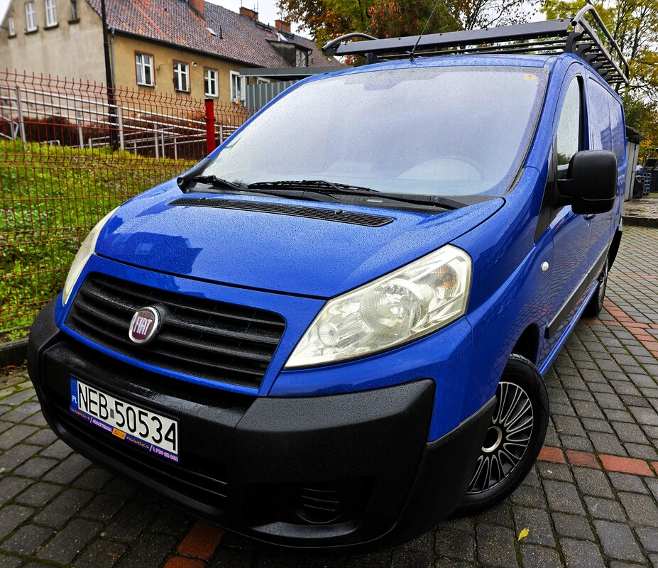Elbląg Fiat Scudo Maxi  2,0HDI  120KM 2008Rok Bardzo Zadbany i Doinwestowany Ekonomiczny 3-Osobowy