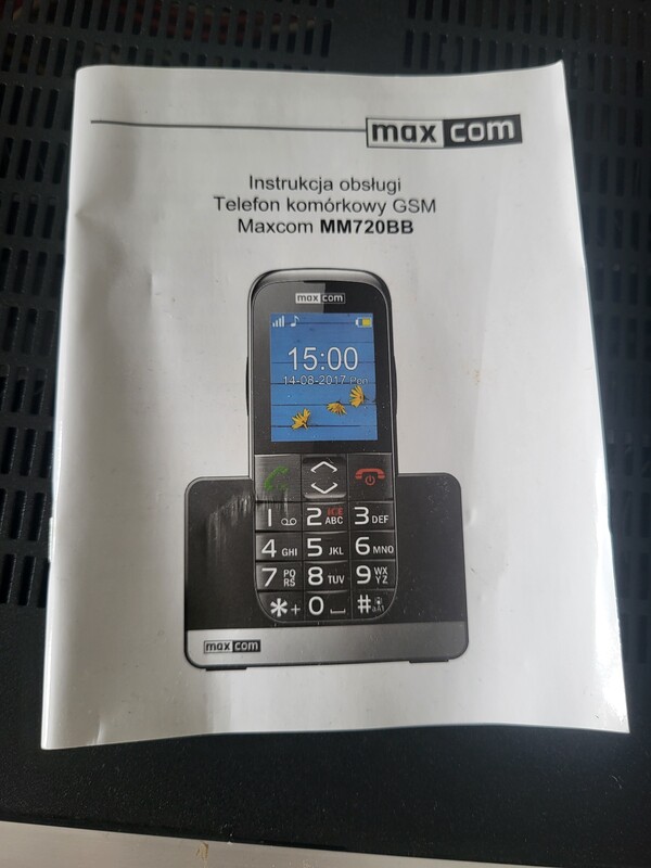 Elbląg Sprzedam Telefon MAXCOM MM720BB
całość ze zdjęcia