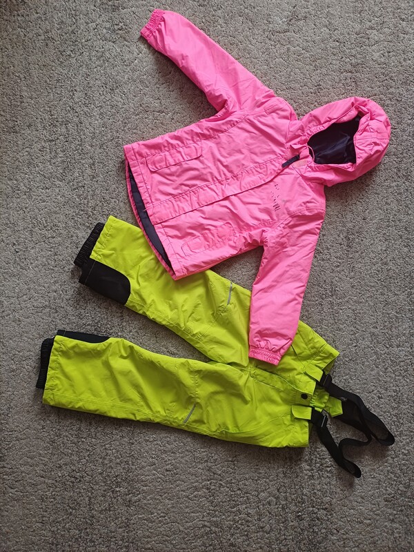 Elbląg Kurtka i spodnie narciarskie, rozmiar 110-116 na 4-6 lat, używane przez jedno dziecko, stan bdb