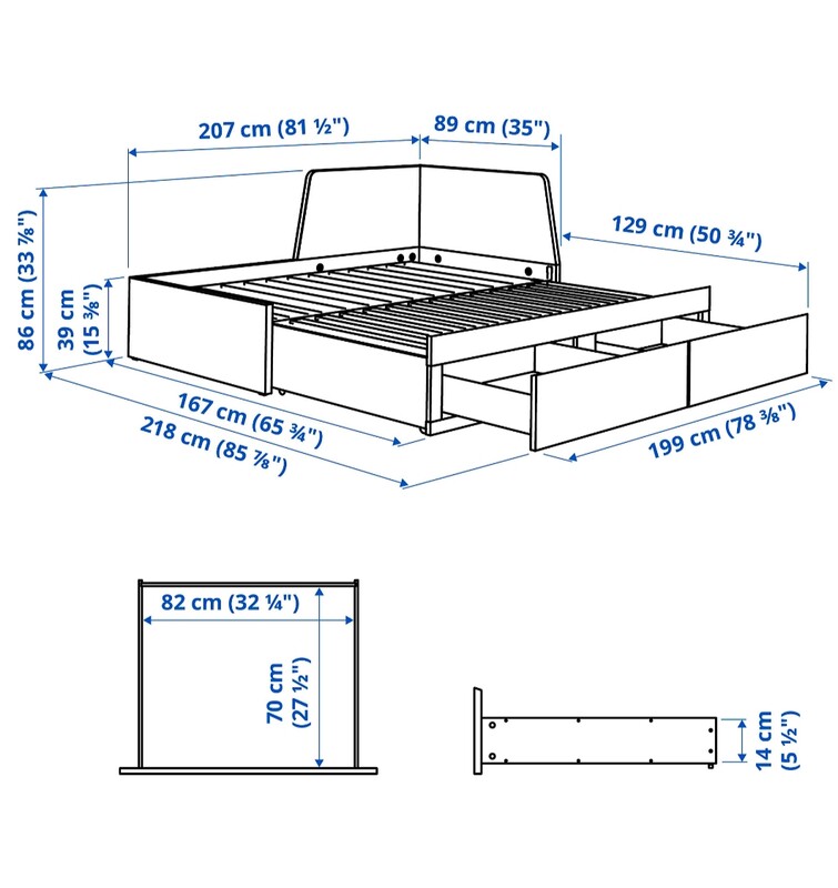 Elbląg Sprzedam łóżko z dwoma materacami firmy IKEA
Oparcie można zamontować z prawej lub lewej strony.
Dwie bardzo