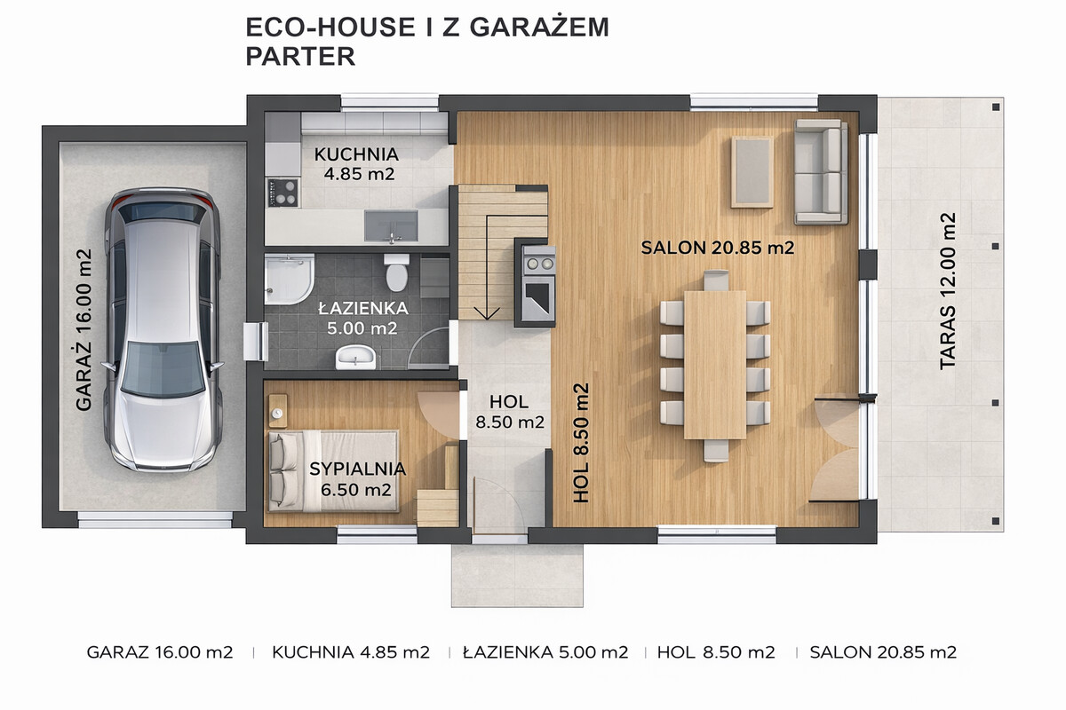 Elbląg DOM DREWNIANY JEDNORODZINNY ECOHOUSE I-Z GARAŻEMJesteśmy firmą zajmującą się produkcją domów drewnianych