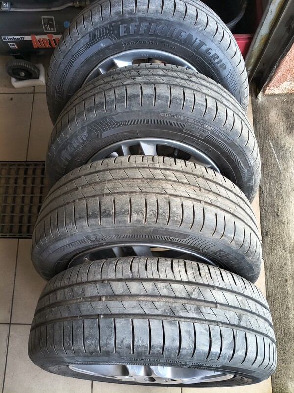 Elbląg 4 alufelgi 4x100 lato 6j14 et38 opony 6-7mm 185/65/14 stan ogólny db. ps. kupilem do Yarisa i są za szerokie