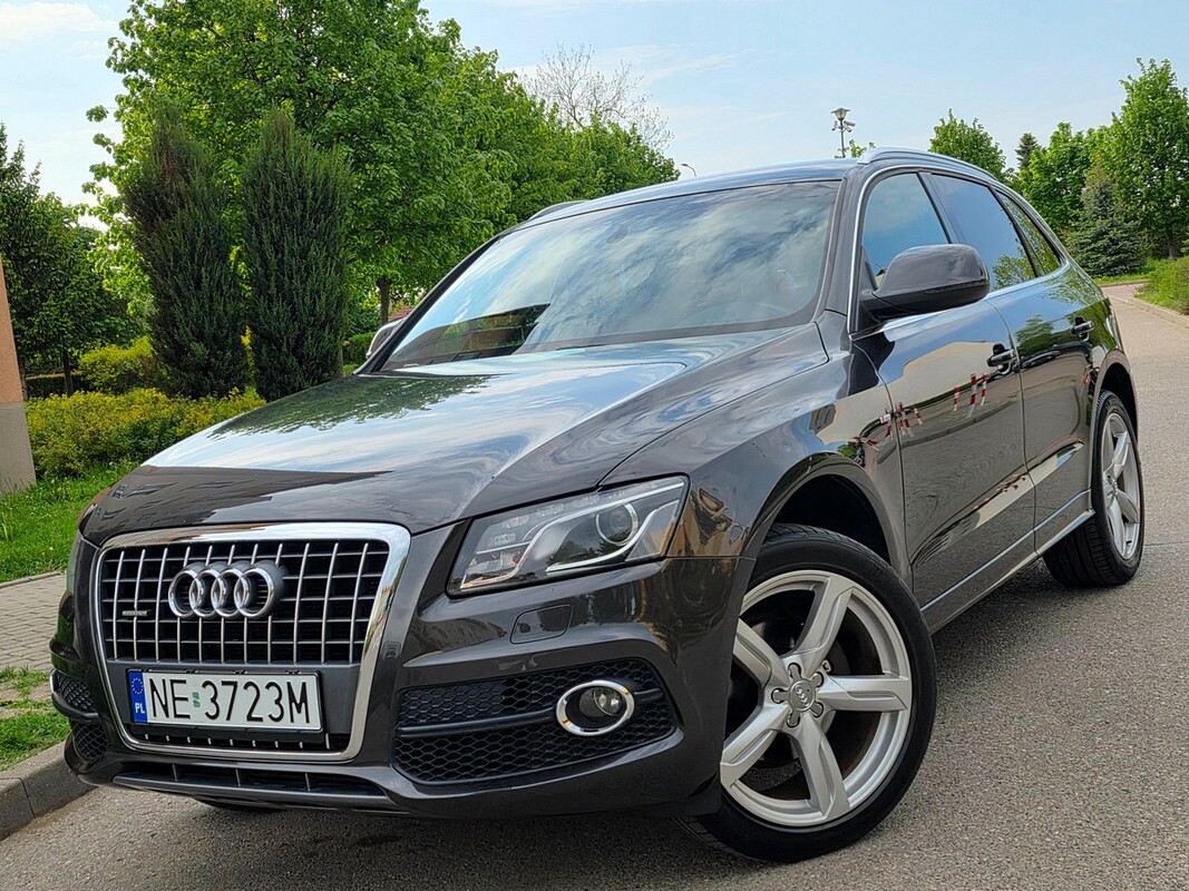 Elbląg Audi Q5 Pełny SlineSilnik :BenzynaAutomat Napęd Quattro 4x4Ledy Bi-xenon Sportsize SkóryZarejestrowany!