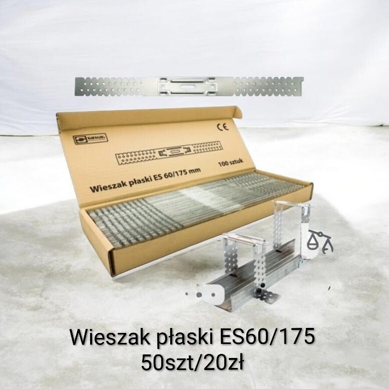 Elbląg Wieszak ES płaski do profili CD 60&times; 75 > > >