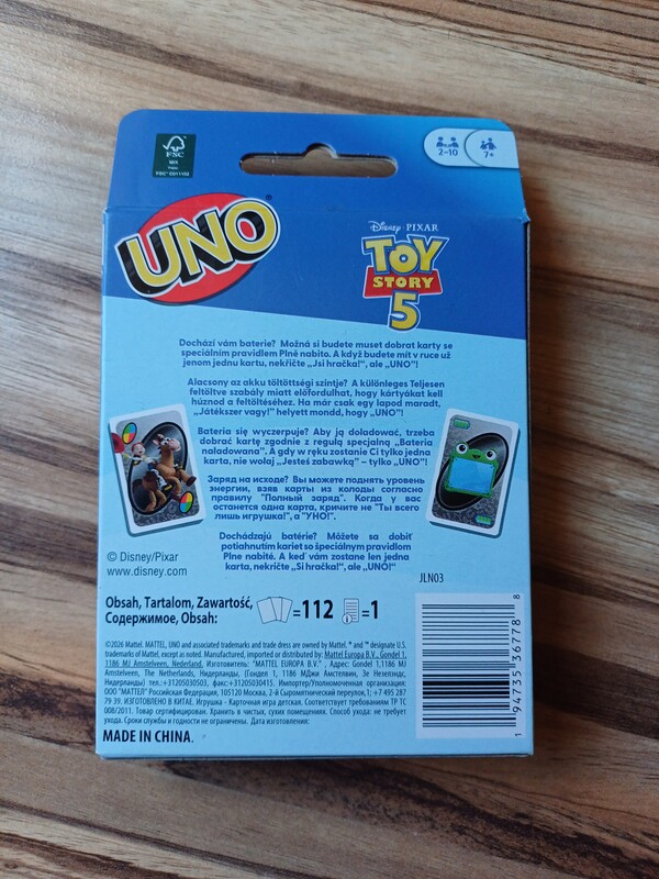Elbląg NOWA Gra UNO toy story 5,