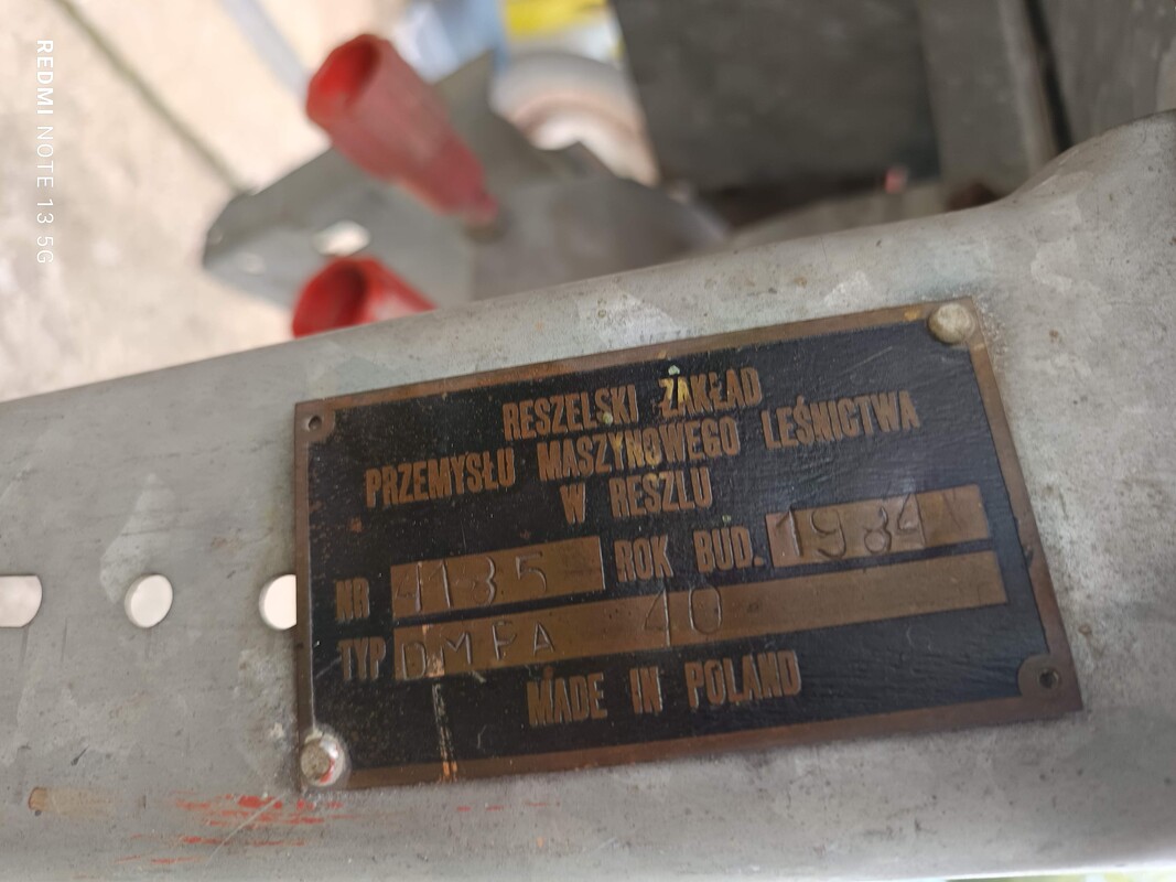 Elbląg Piła tarczowa stacjonarna z PRL na 3 fazy, wtyczka 16A, sprawna. Nie wysyłam. Odbiór w Elblągu