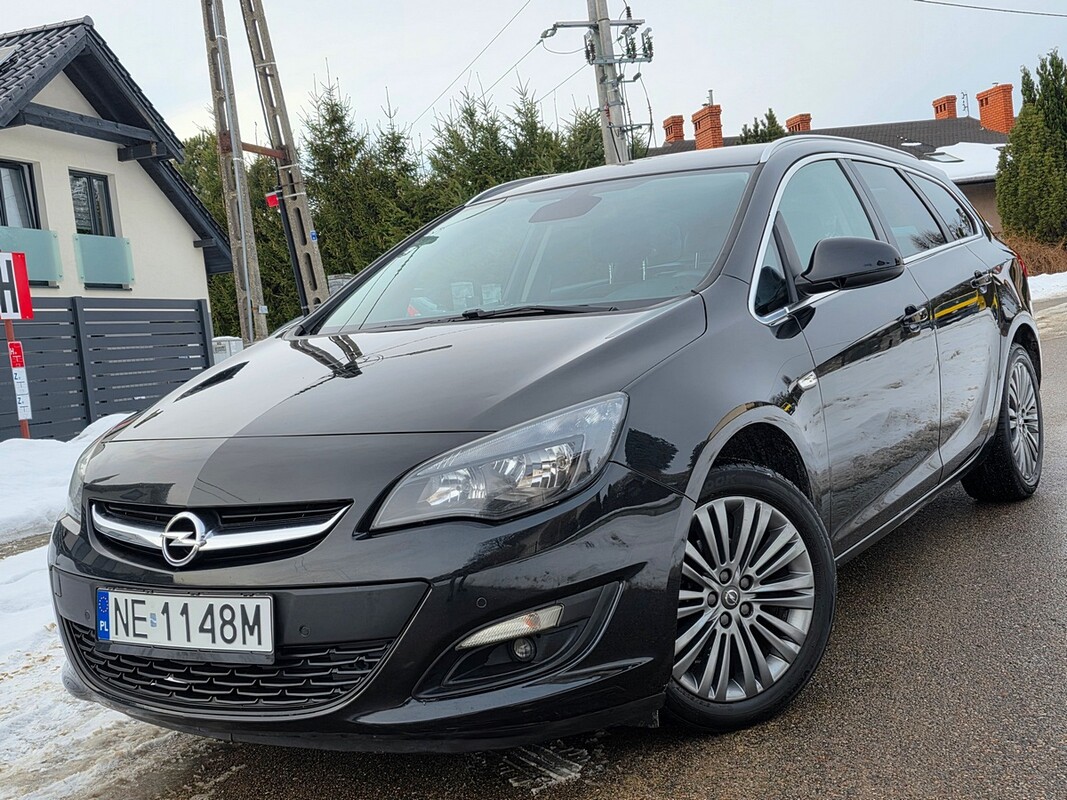 Elbląg Opel Astra J Po Liftingu1.4T Benz + GAZ SEKWENCJA-Klimatronic-Półskóry-Alu-NaviSuper StanZarejestrowany w