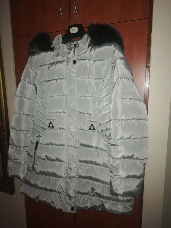 Elbląg Sprzedam kurtkę zimową, kolor popiel, rozmiar 2XL, stan bardzo dobry.