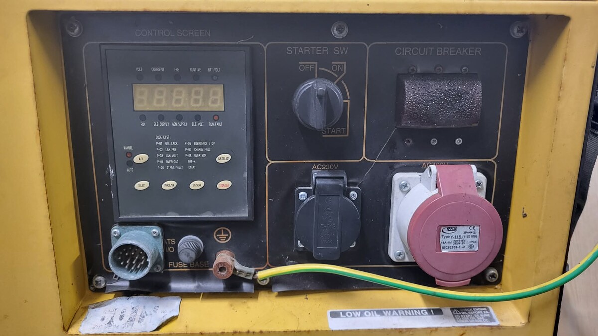 Elbląg Sprzedam agregat prądotwórczy 5kW KIPOR Napędzany dieslem 347 przepracowanych motogodzin Cena 1500 zł do