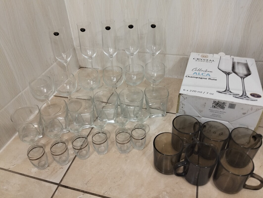 Elbląg Kieliszki, szklanki (nie używane) 6 opcji po 6 sztuk !