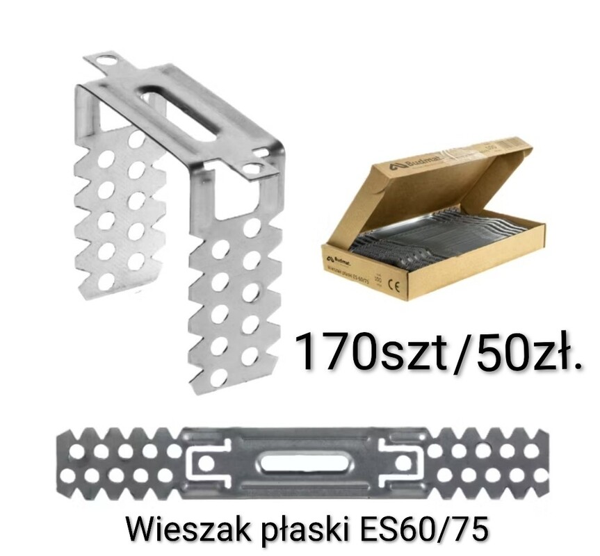Elbląg Wieszak ES płaski do profili CD 60×75 >>>