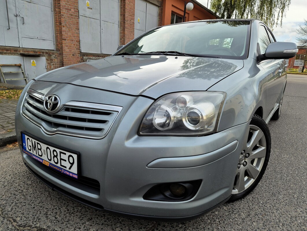 Elbląg Toyota Avensis Lift 2,0Diesel 130Km Bogata Wersja Wyposażenia 2008Rok Skrzynia 6-Biegowa -4XElektryczne Szyby Abs